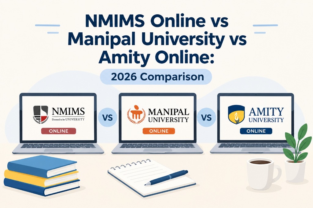 NMIMS Online vs Manipal University vs Amity Online: 2026 Comparison